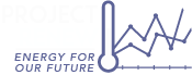Project Renew Logo - temperature data chart