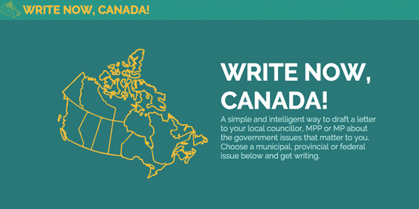 Write To Your Local Politician